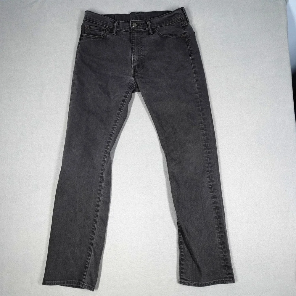 Levi's 512 Jeans Mens 33x32 Black Slim Taper Fit Denim Casual Everyday Wear
